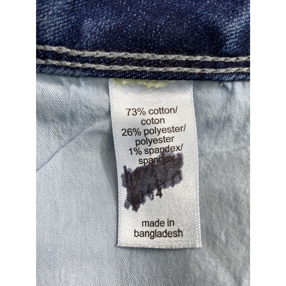 Maurice Jeans Womens Size 4 High Rise Curvy Medium Wash Denim Boot - Picture 4 of 11